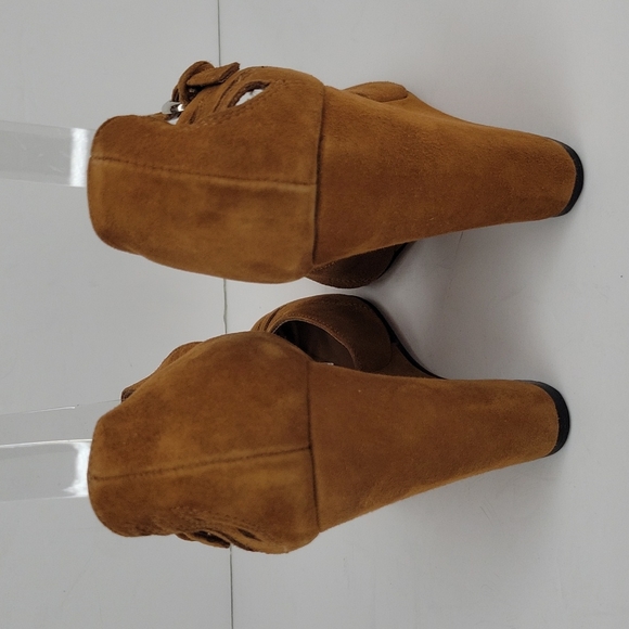 STEVEN by Steve Madden High Wedge Heel Suede Mary Janes 7M NWOT - Picture 4 of 14